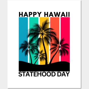 Hawaii Statehood Day Posters and Art